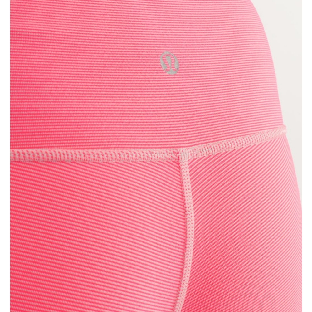 Rare Lululemon Wunder Under Crop Dune Flash Wee - image 4